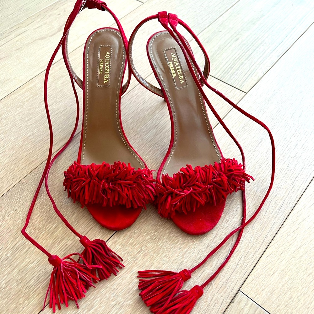 Aquazzura wild thing fringe sandal